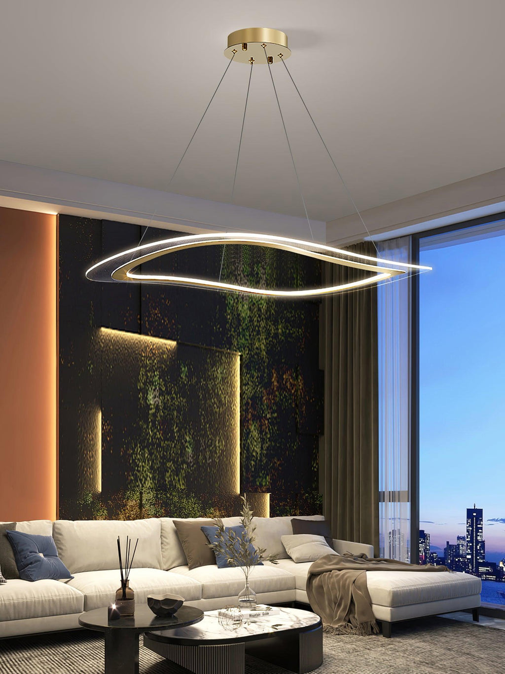 Wyrenora Iron Chandelier-Moonnatur