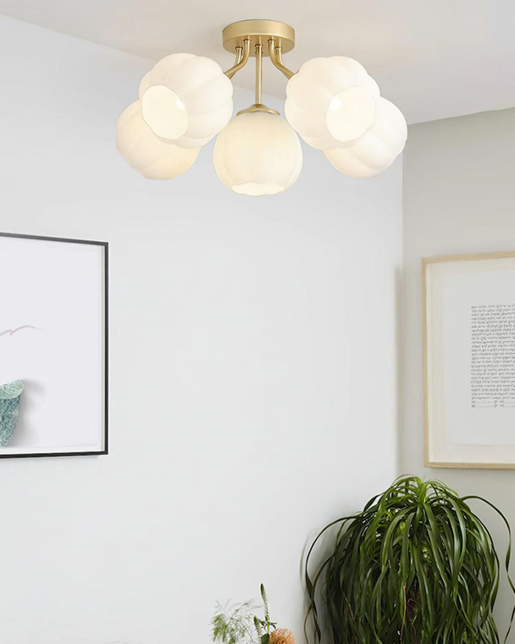 Denellyn Glass Ceiling Light-Moonnatur