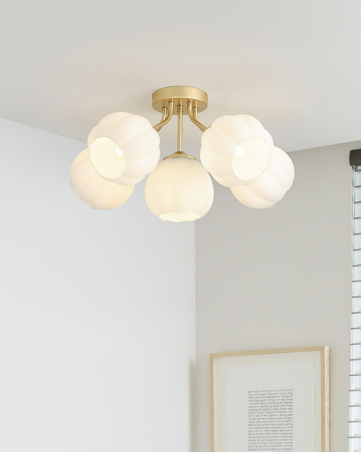 Denellyn Glass Ceiling Light-Moonnatur