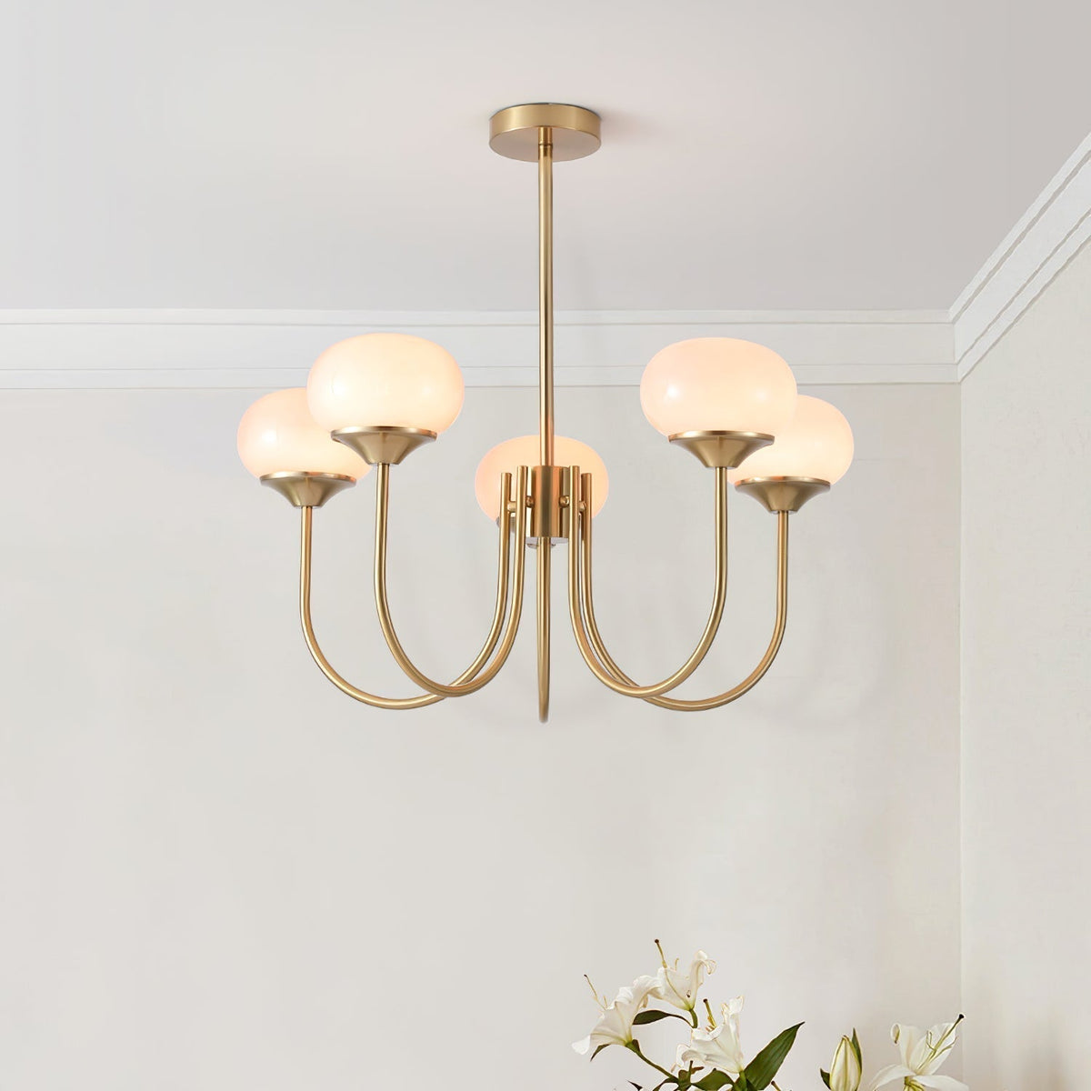 Myrenia Glass Chandelier-Moonnatur