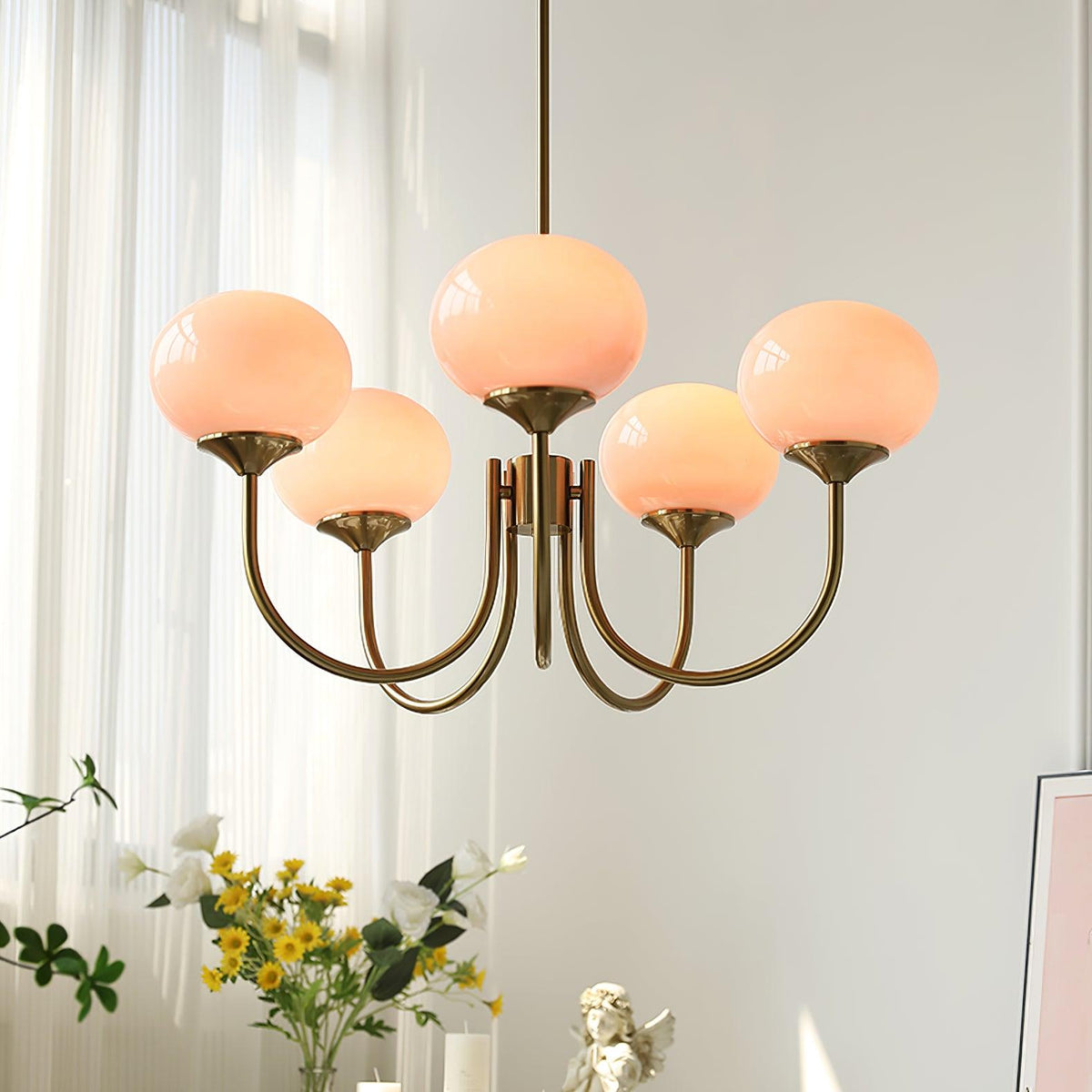 Myrenia Glass Chandelier-Moonnatur