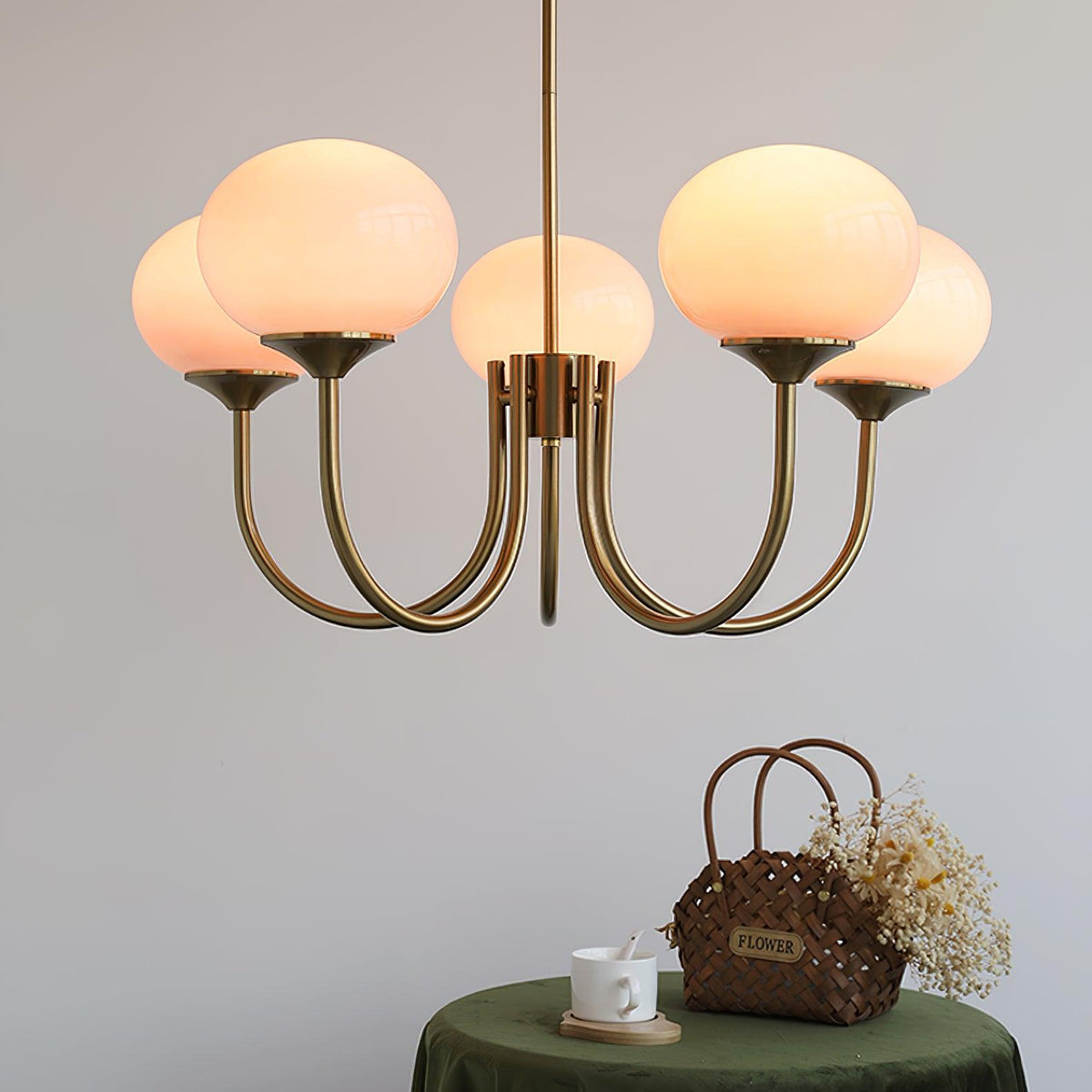 Myrenia Glass Chandelier-Moonnatur