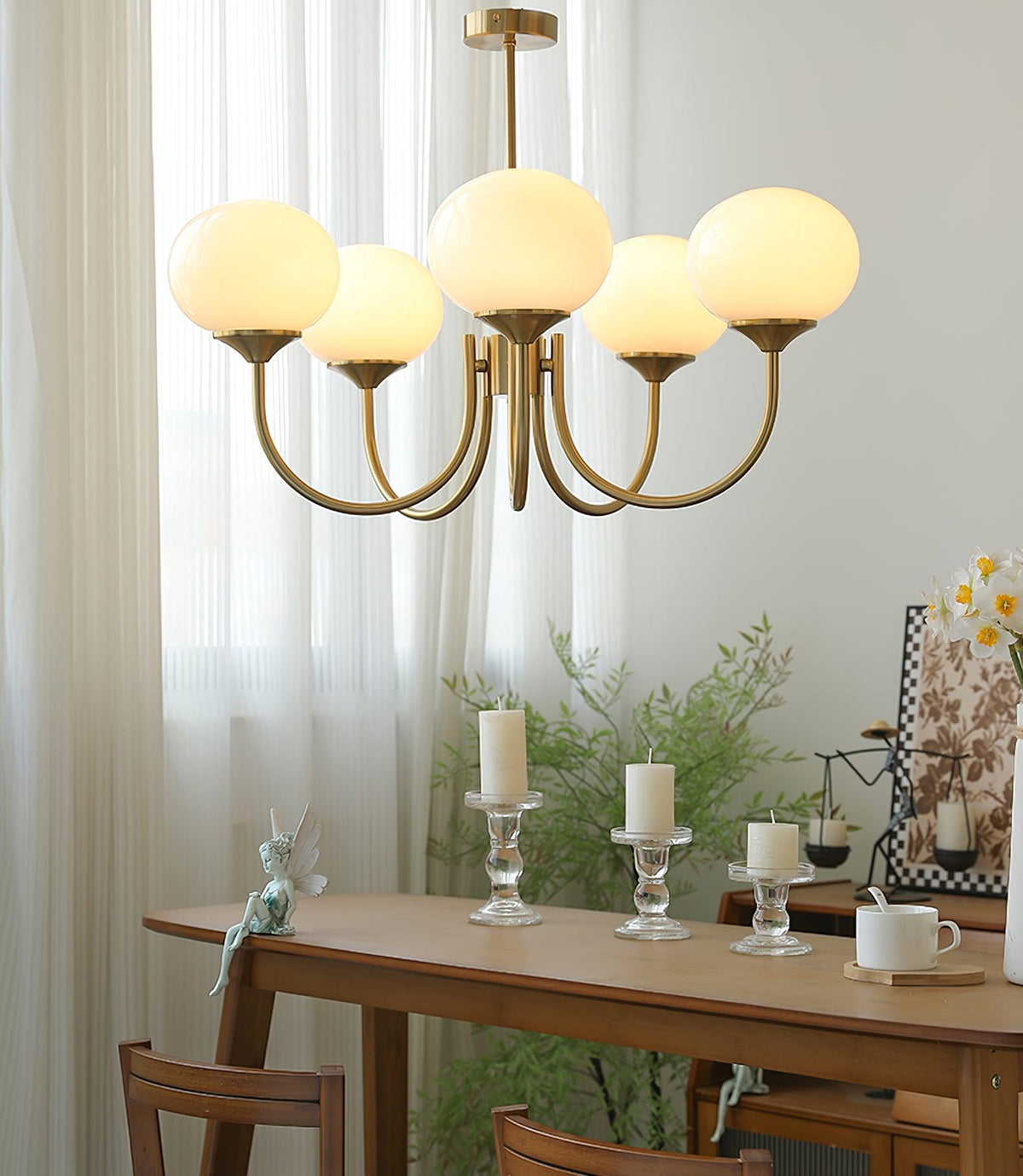 Myrenia Glass Chandelier-Moonnatur