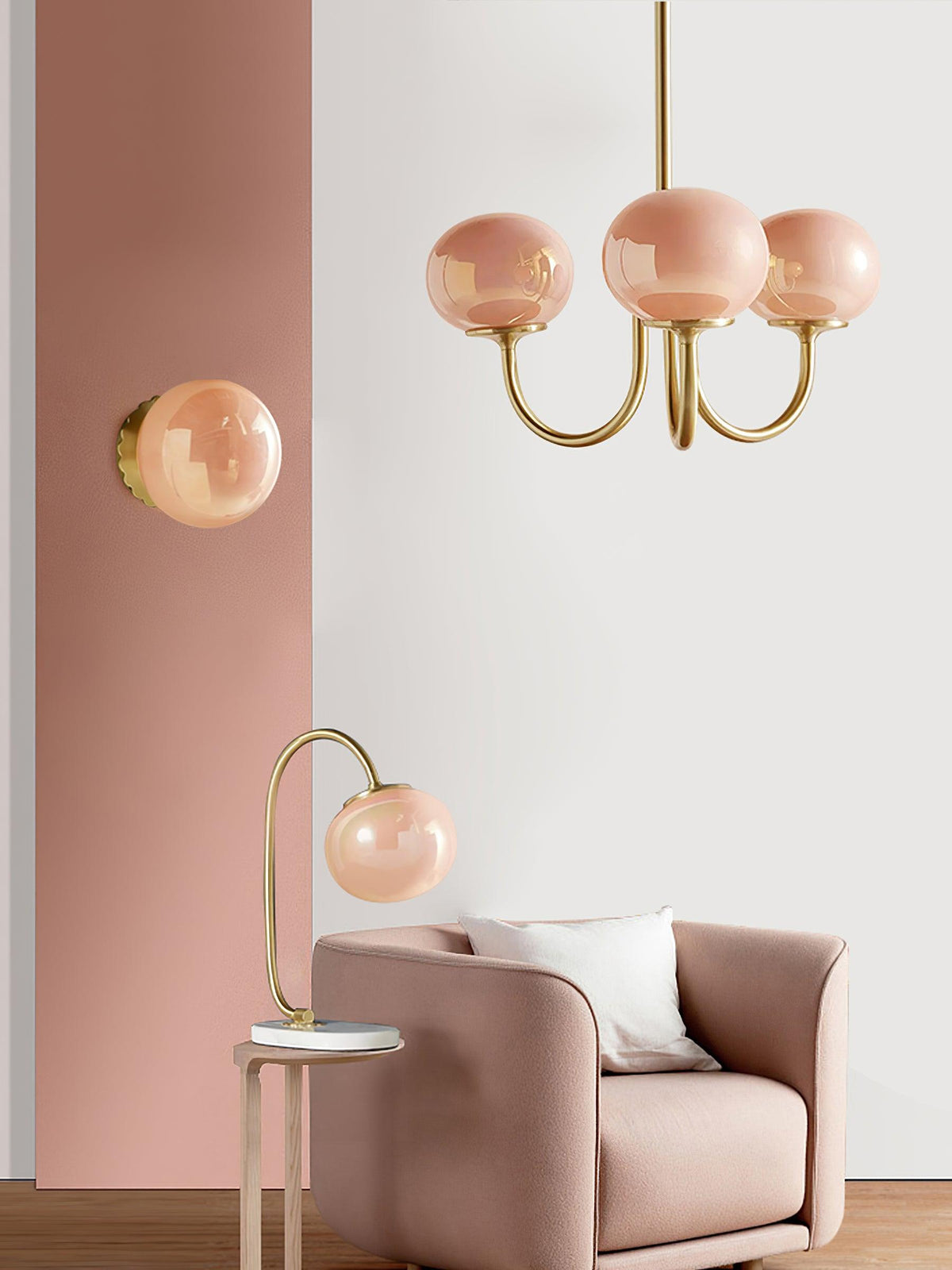 Myrenia Glass Chandelier-Moonnatur
