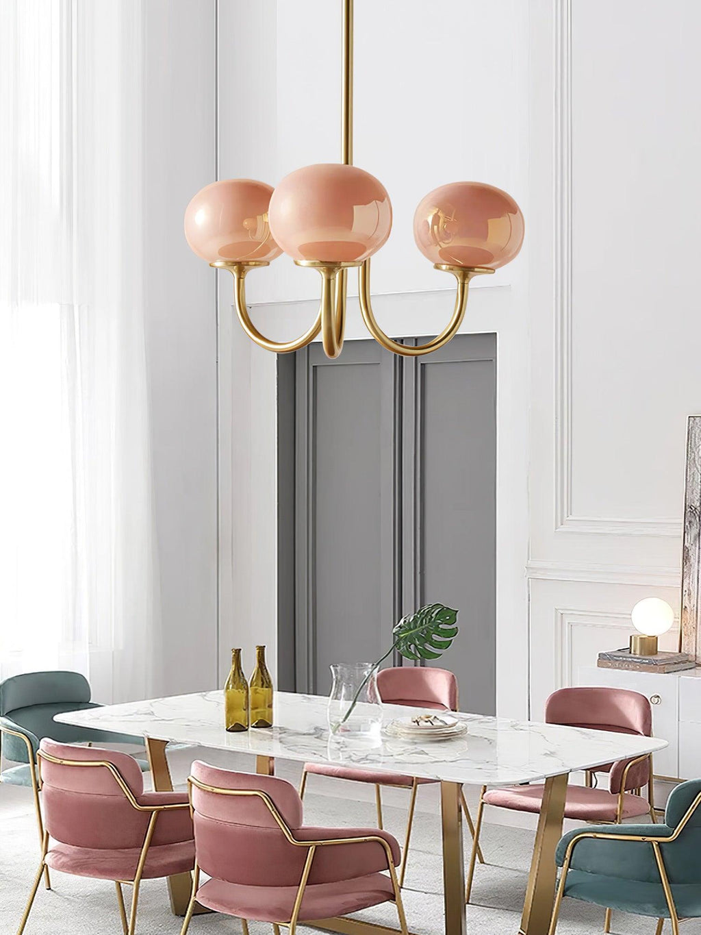 Myrenia Glass Chandelier-Moonnatur