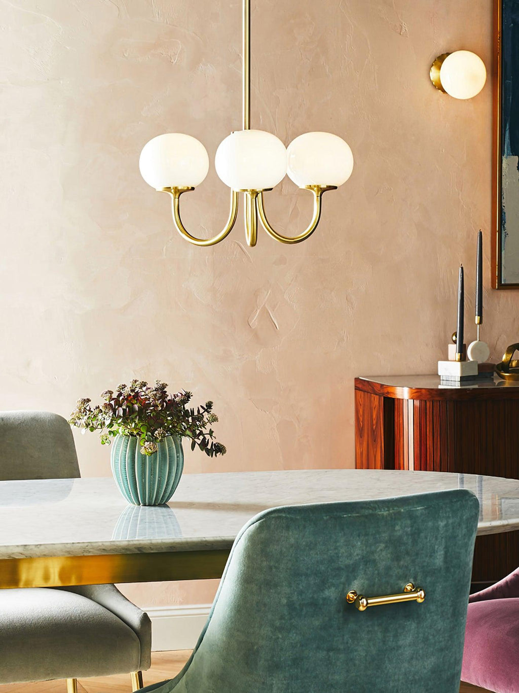 Myrenia Glass Chandelier-Moonnatur