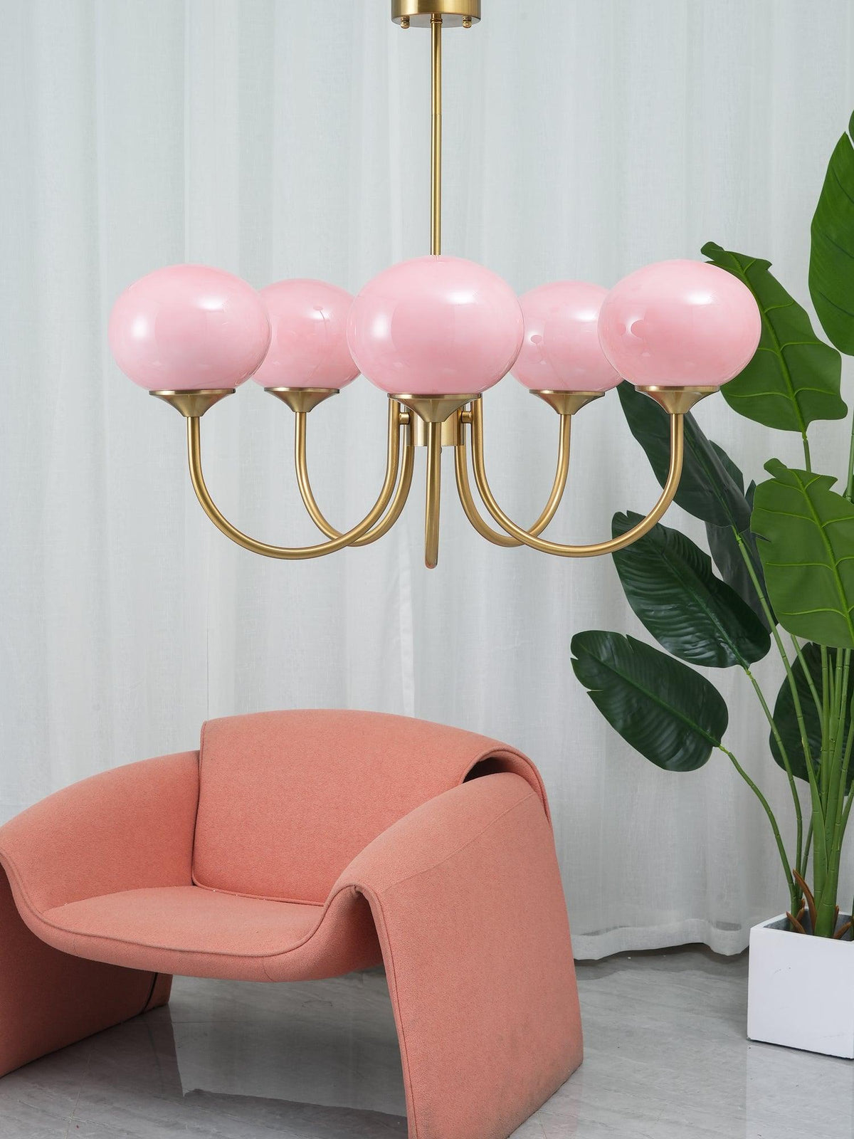 Myrenia Glass Chandelier-Moonnatur