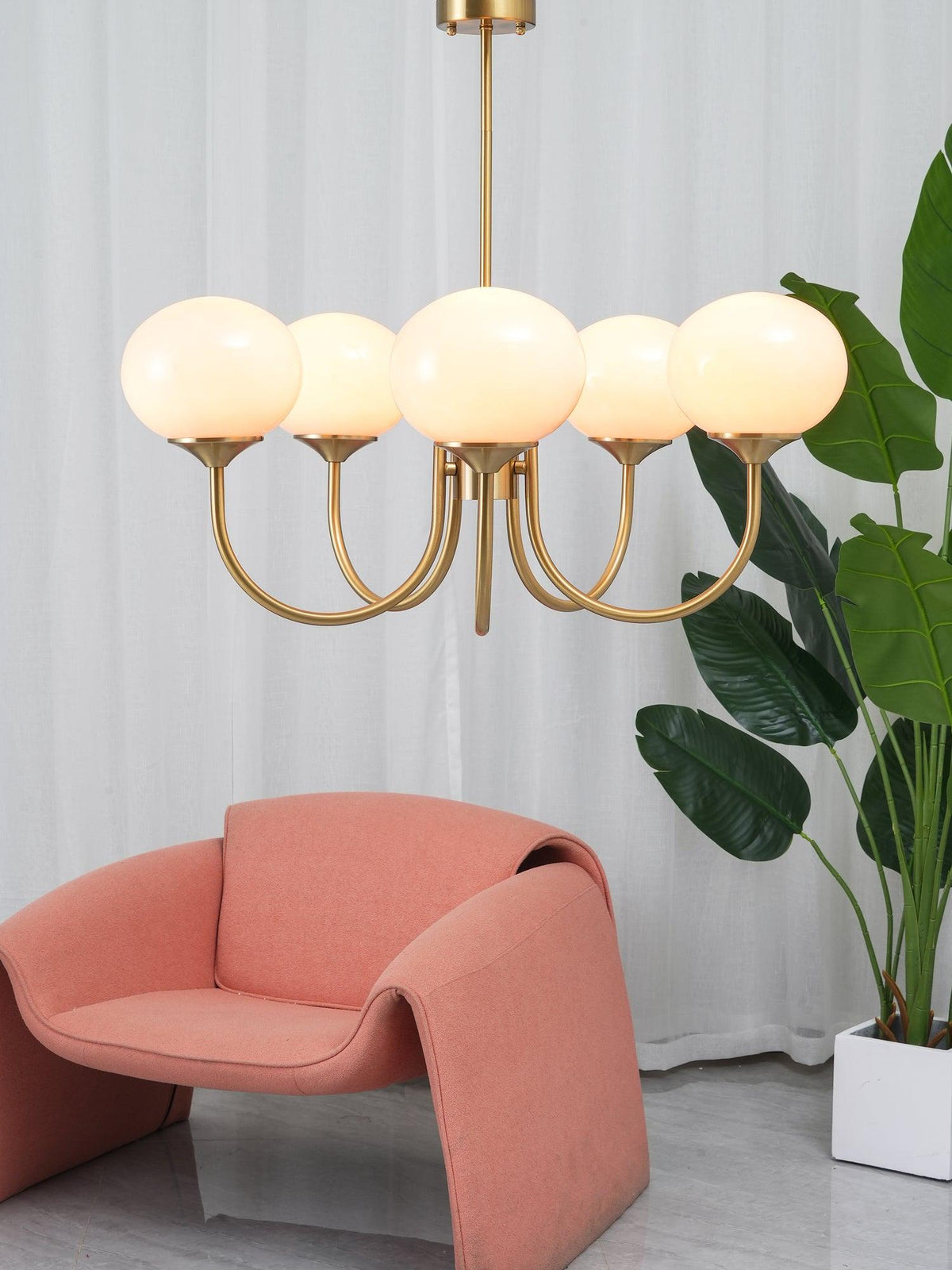 Myrenia Glass Chandelier-Moonnatur