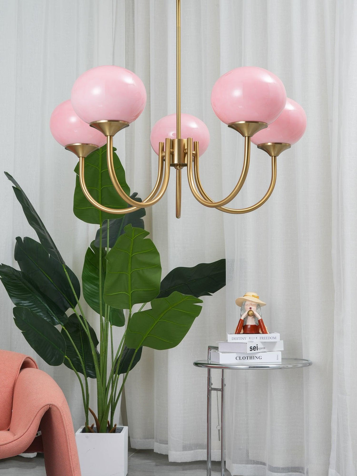 Myrenia Glass Chandelier-Moonnatur
