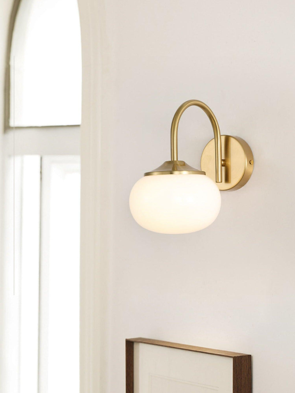 Melvane Glass Wall Lamp-Moonnatur