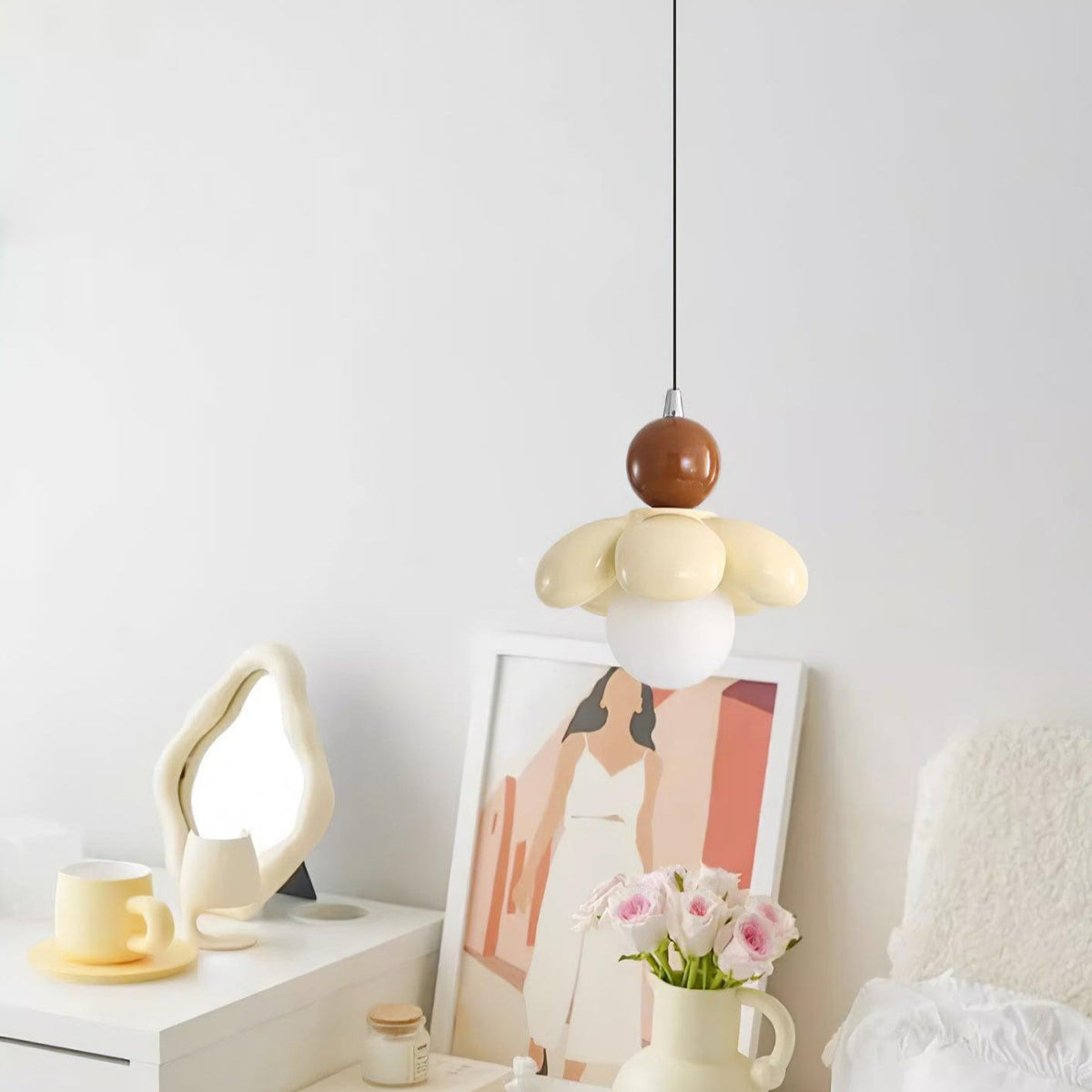 Dunsellynne Resin Pendant Light-Moonnatur