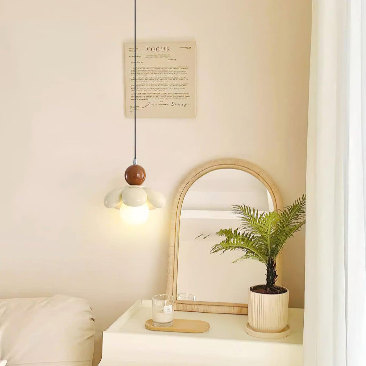 Dunsellynne Resin Pendant Light-Moonnatur