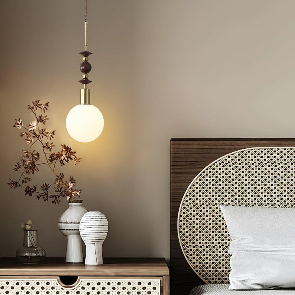 Meldenvale Wood Pendant Light-Moonnatur