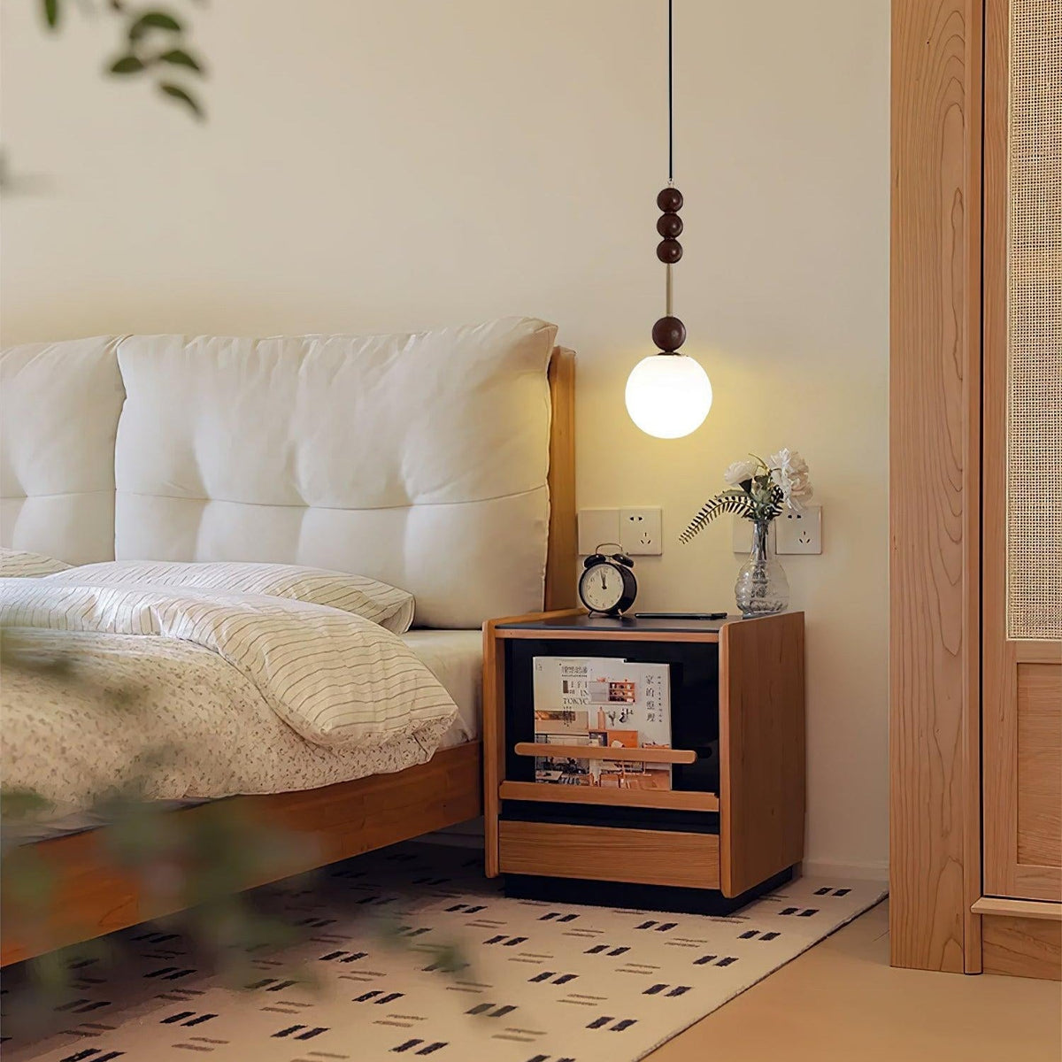 Meldenvale Wood Pendant Light-Moonnatur