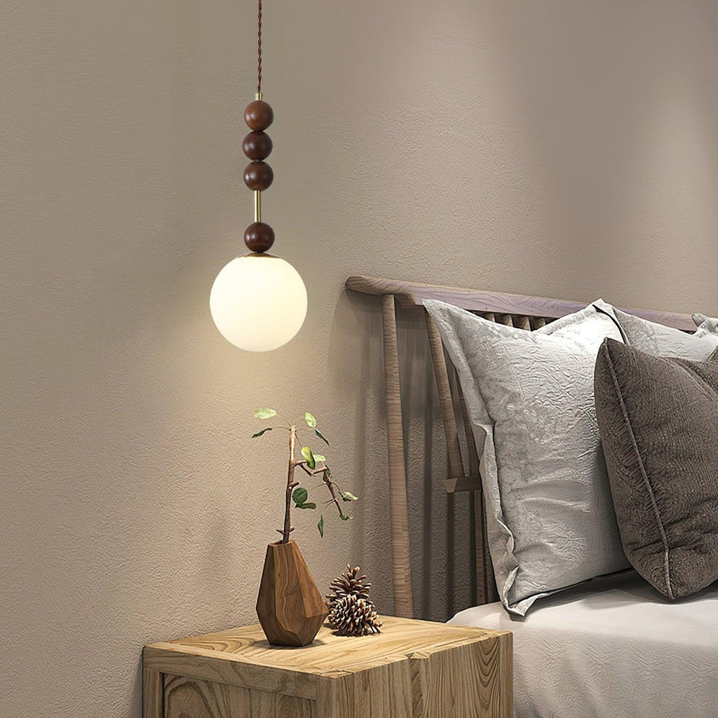 Meldenvale Wood Pendant Light-Moonnatur