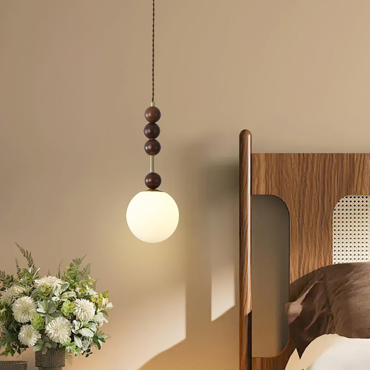 Jovelle Ash Wood Pendant Light-Moonnatur