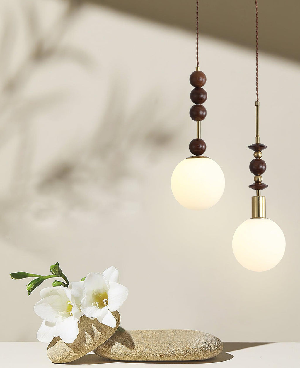 Jovelle Ash Wood Pendant Light-Moonnatur