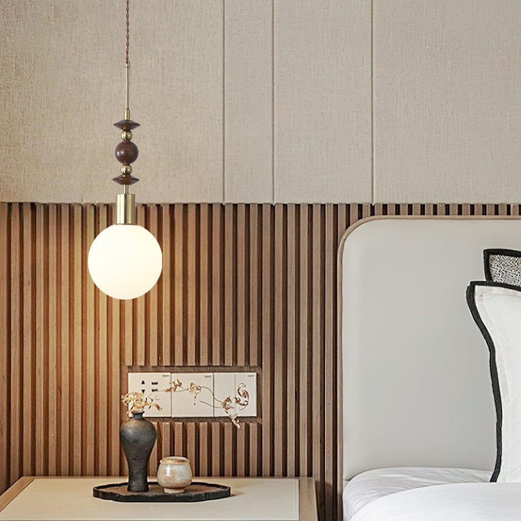 Meldenvale Wood Pendant Light-Moonnatur