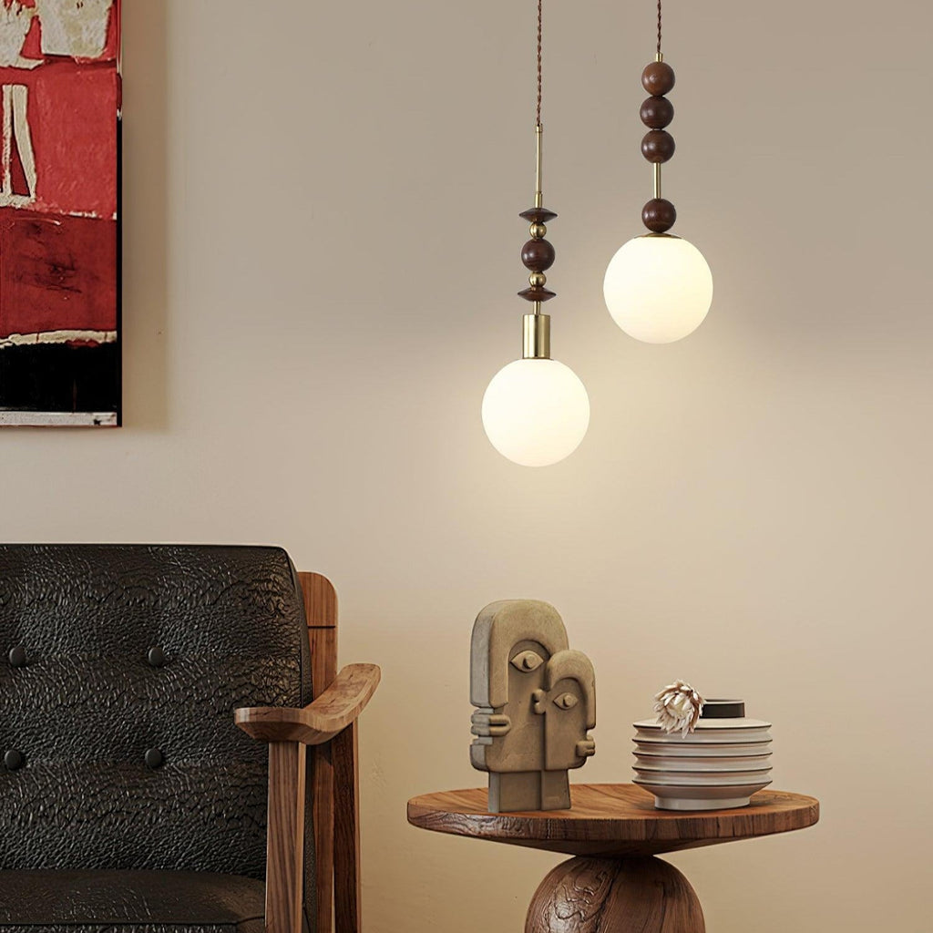Meldenvale Wood Pendant Light-Moonnatur