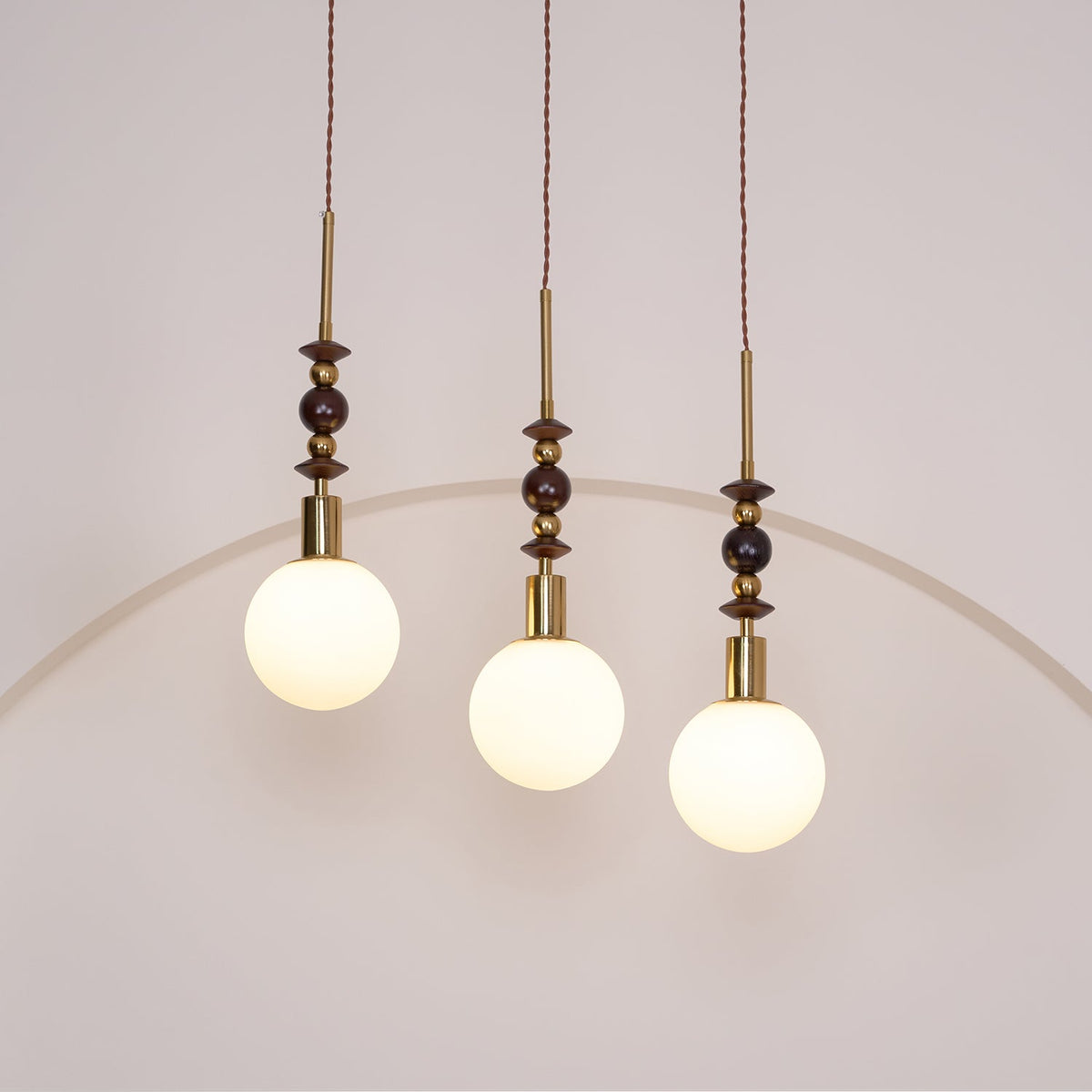 Meldenvale Wood Pendant Light-Moonnatur