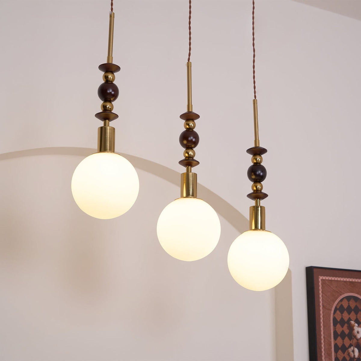 Jovelle Ash Wood Pendant Light-Moonnatur