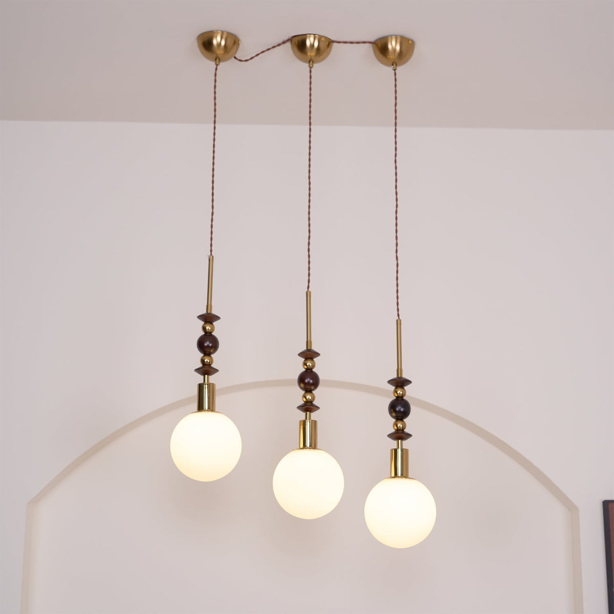 Jovelle Ash Wood Pendant Light-Moonnatur