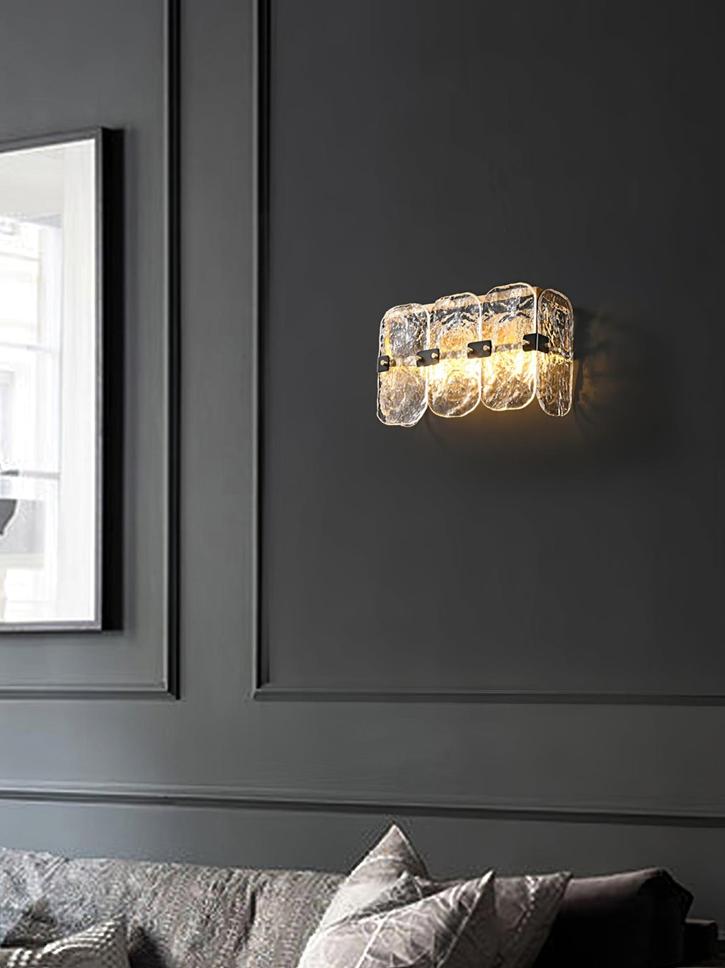 Carnelley Glass Wall Light-Moonnatur