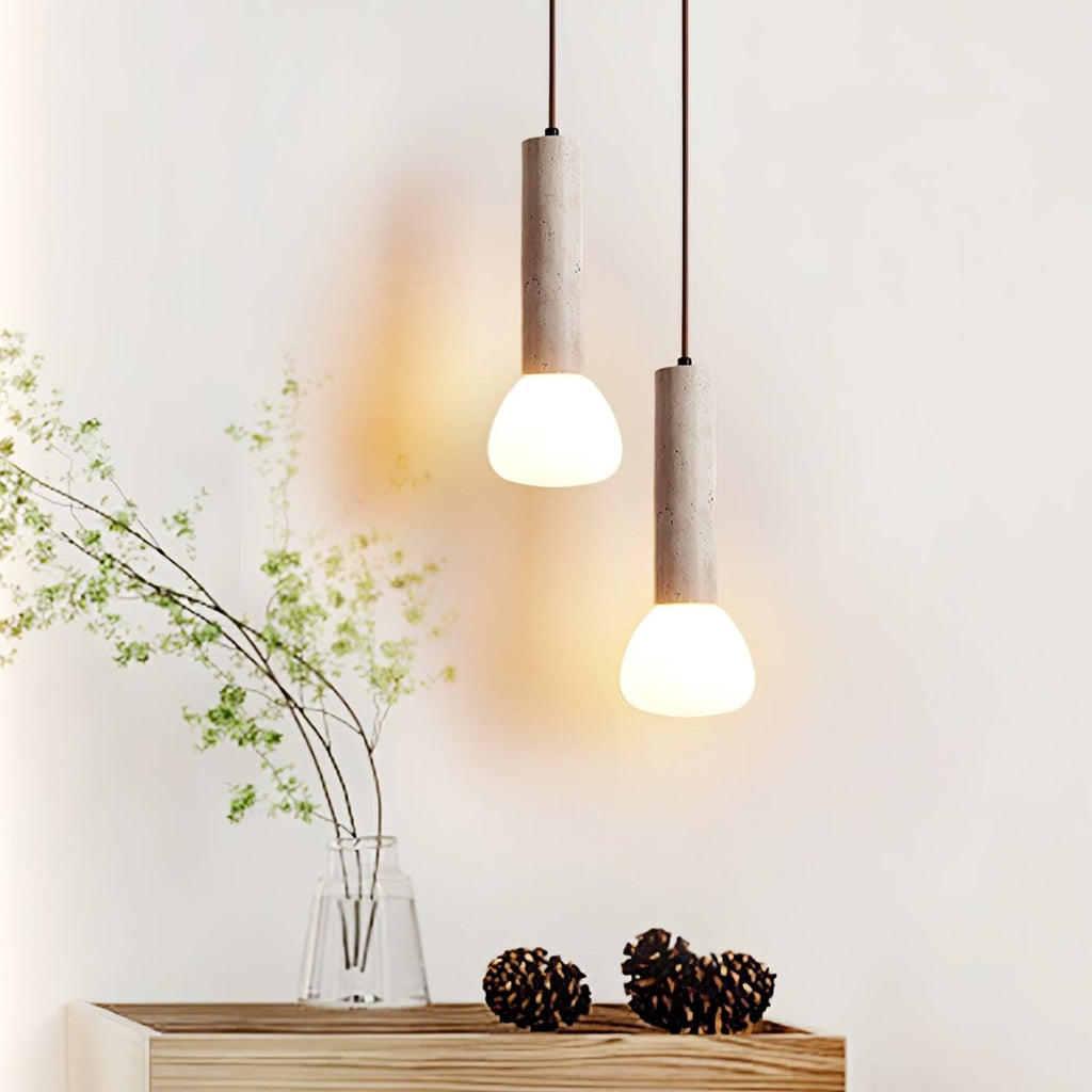 Coreneth Travertine Pendant Light-Moonnatur