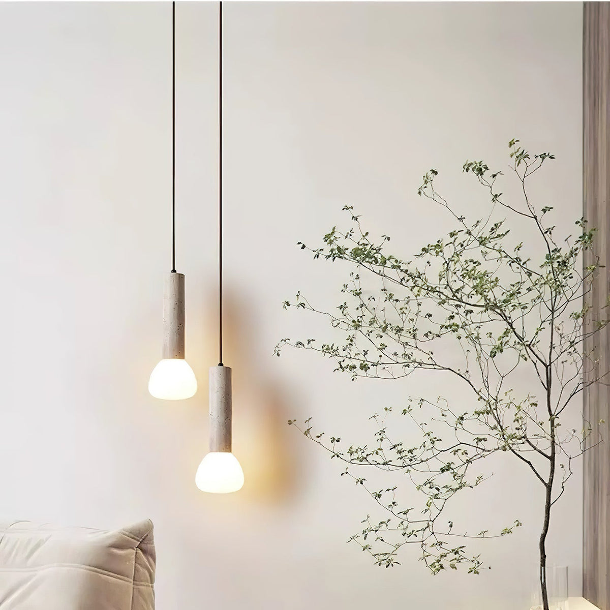 Coreneth Travertine Pendant Light-Moonnatur