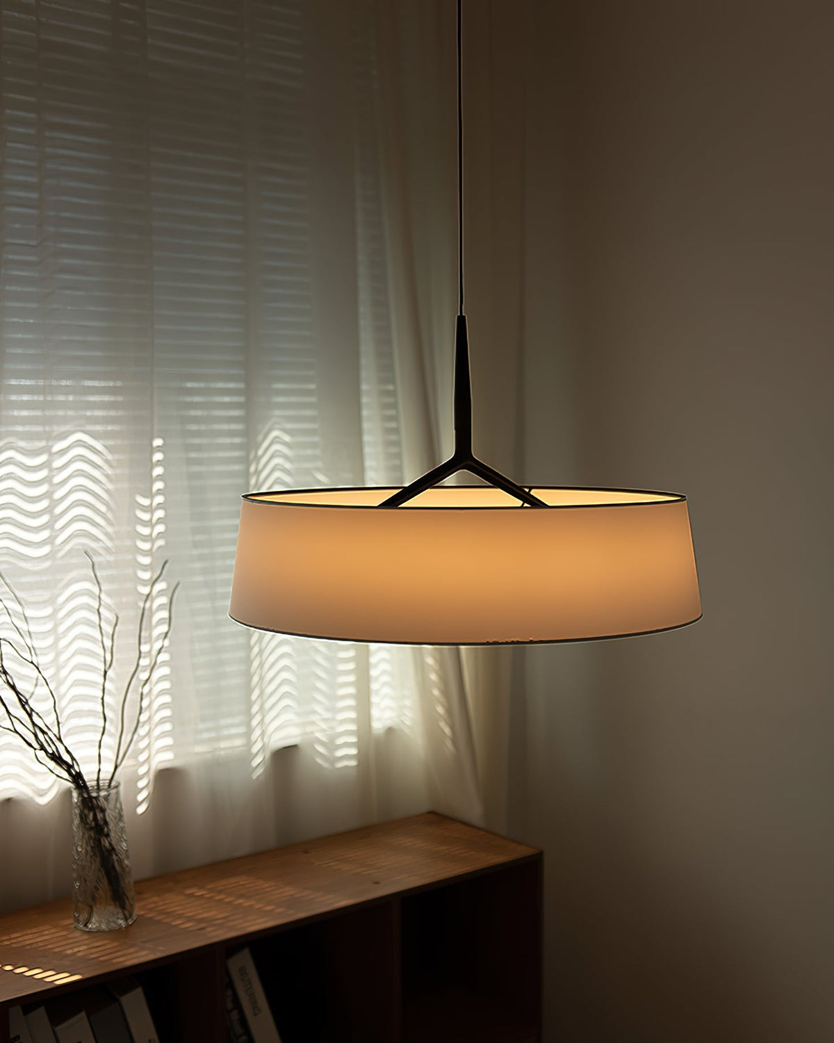 Valdenfield Fabric Pendant Light-Moonnatur
