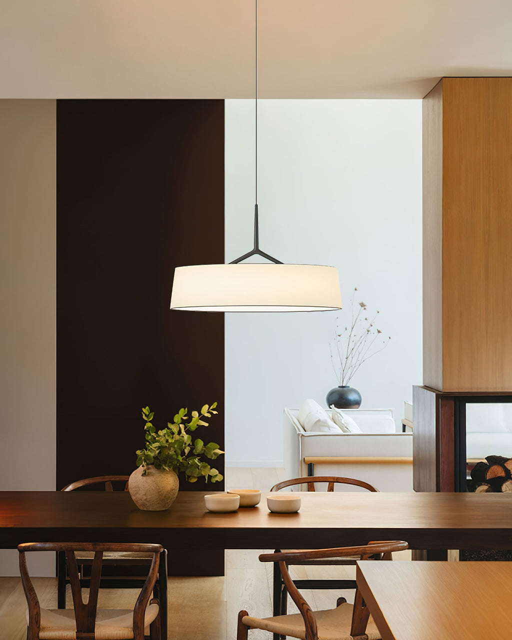 Valdenfield Fabric Pendant Light-Moonnatur
