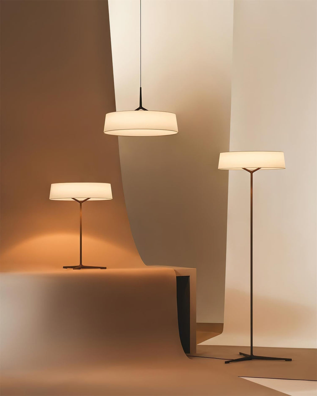 Valdenfield Fabric Pendant Light-Moonnatur
