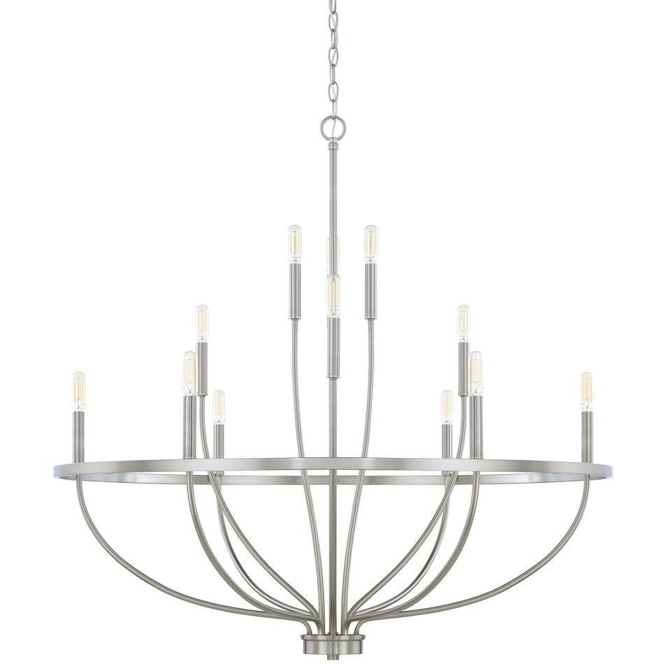 Talenara Fabric Chandelier-Moonnatur
