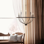 Talenara Fabric Chandelier-Moonnatur