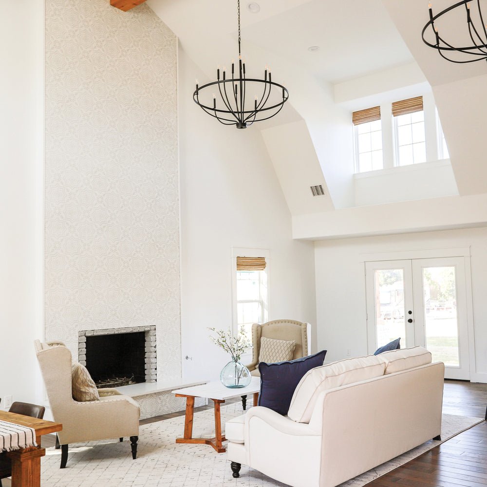 Talenara Fabric Chandelier-Moonnatur
