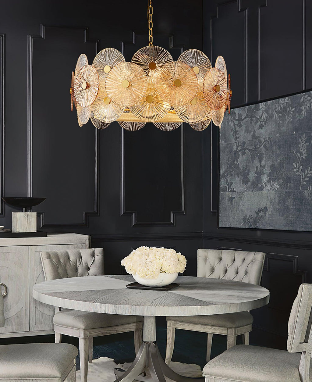 Harvenelyn Glass Chandelier-Moonnatur