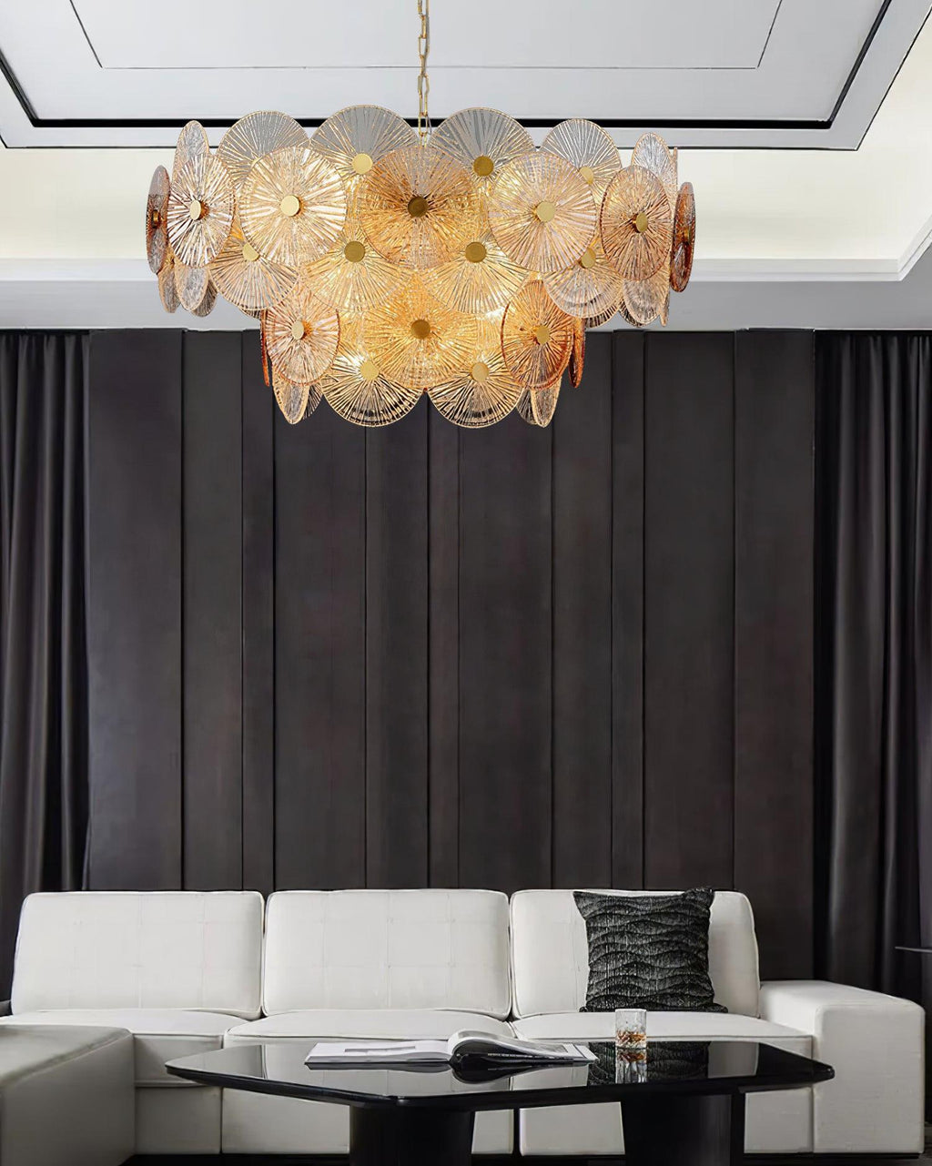 Harvenelyn Glass Chandelier-Moonnatur