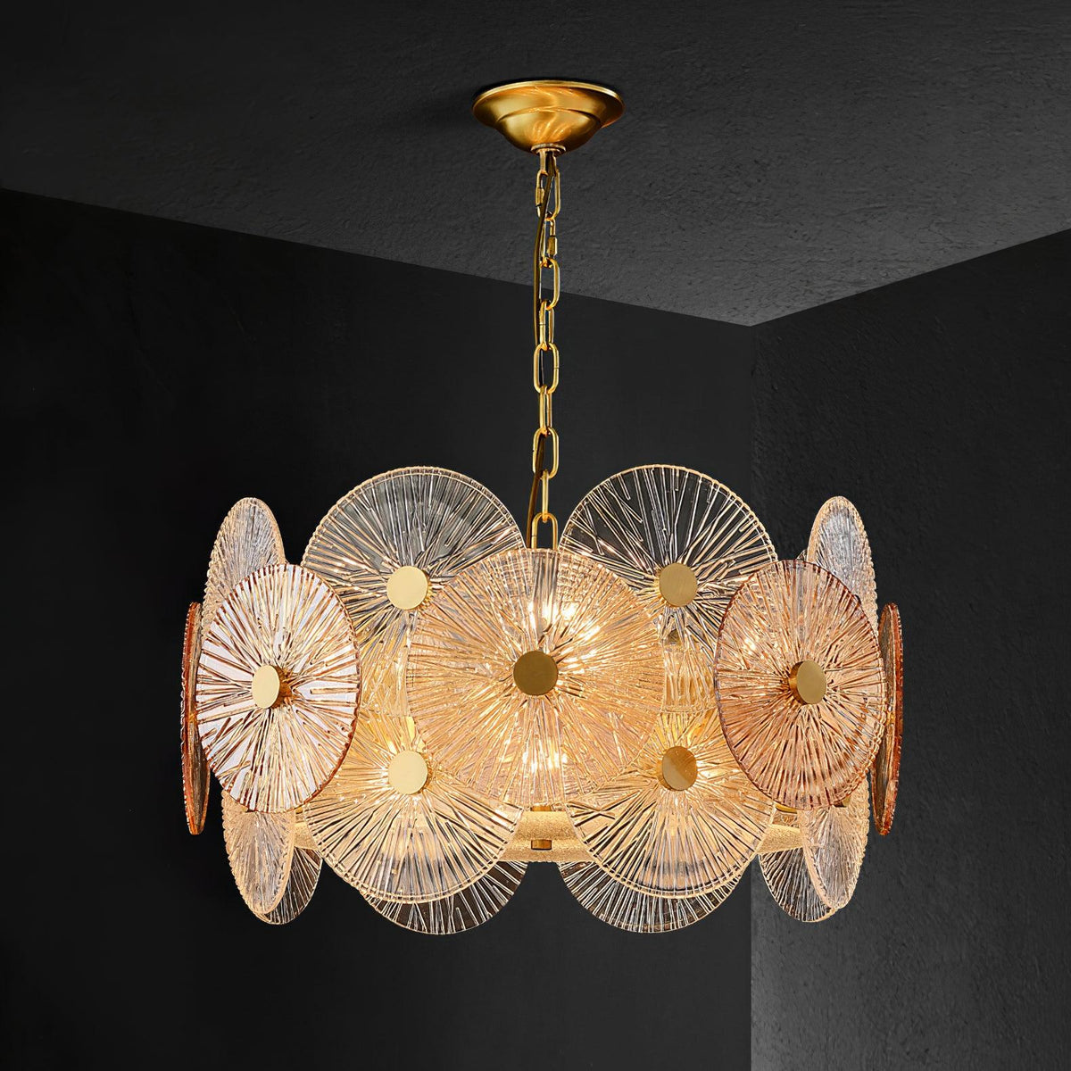 Harvenelyn Glass Chandelier-Moonnatur