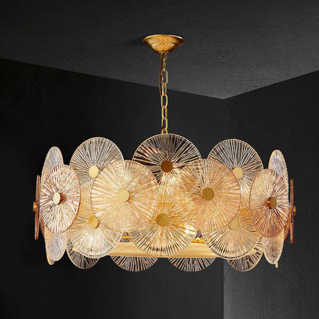 Harvenelyn Glass Chandelier-Moonnatur