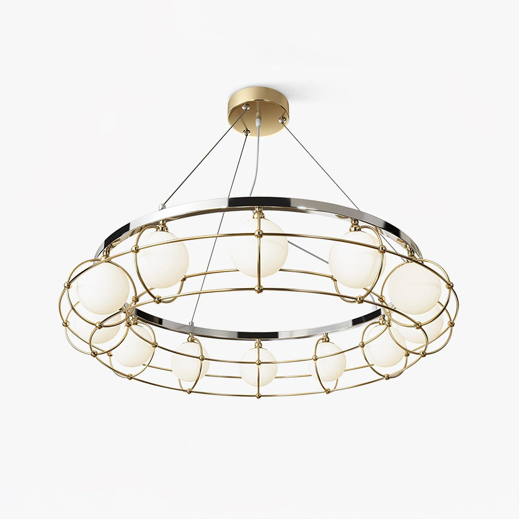 Tardenora Glass Chandelier-Moonnatur