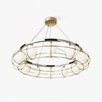 Tardenora Glass Chandelier-Moonnatur
