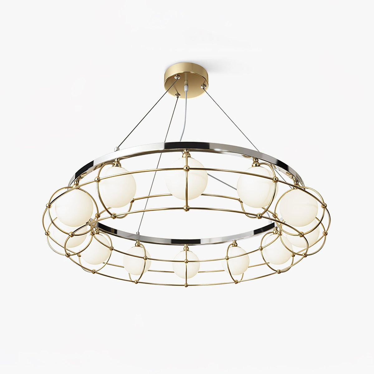 Tardenora Glass Chandelier-Moonnatur