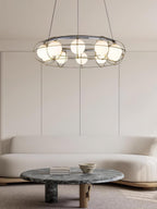 Tardenora Glass Chandelier-Moonnatur