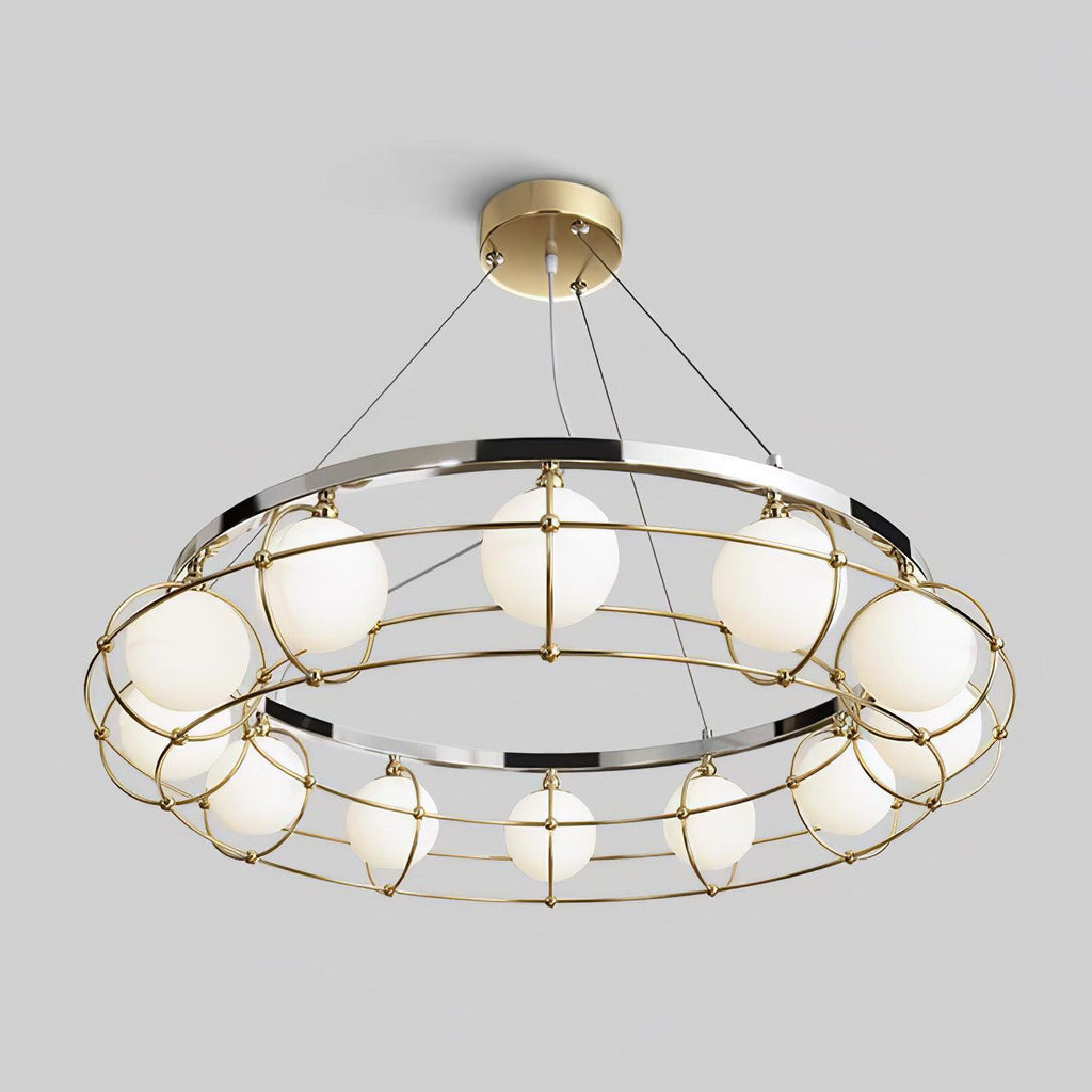 Tardenora Glass Chandelier-Moonnatur
