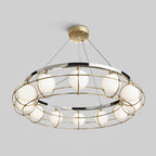 Tardenora Glass Chandelier-Moonnatur