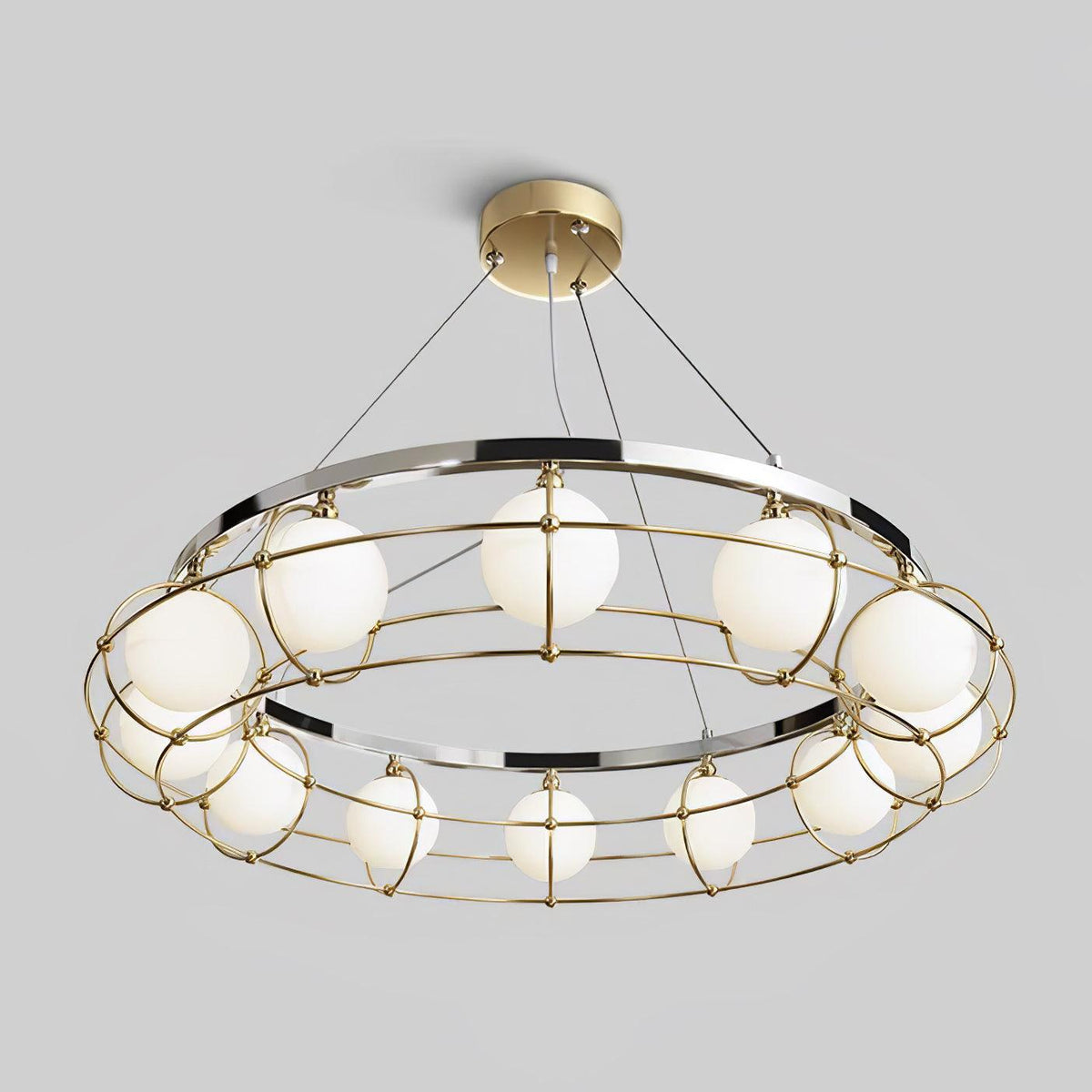 Tardenora Glass Chandelier-Moonnatur