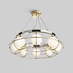 Tardenora Glass Chandelier-Moonnatur