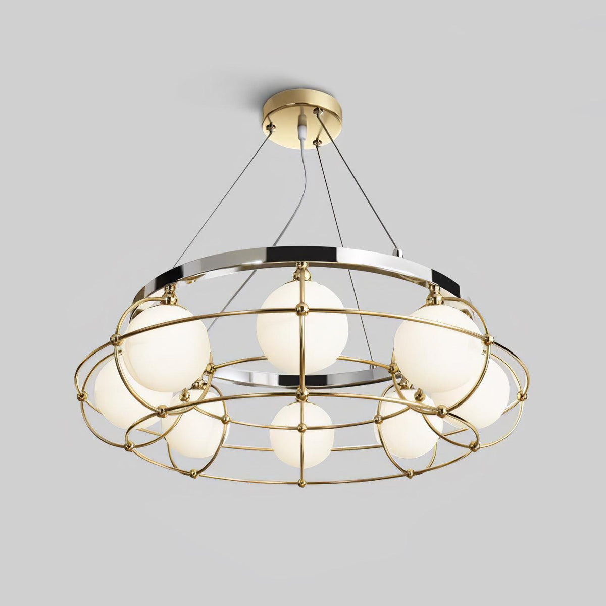 Tardenora Glass Chandelier-Moonnatur