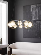 Tardenora Glass Chandelier-Moonnatur
