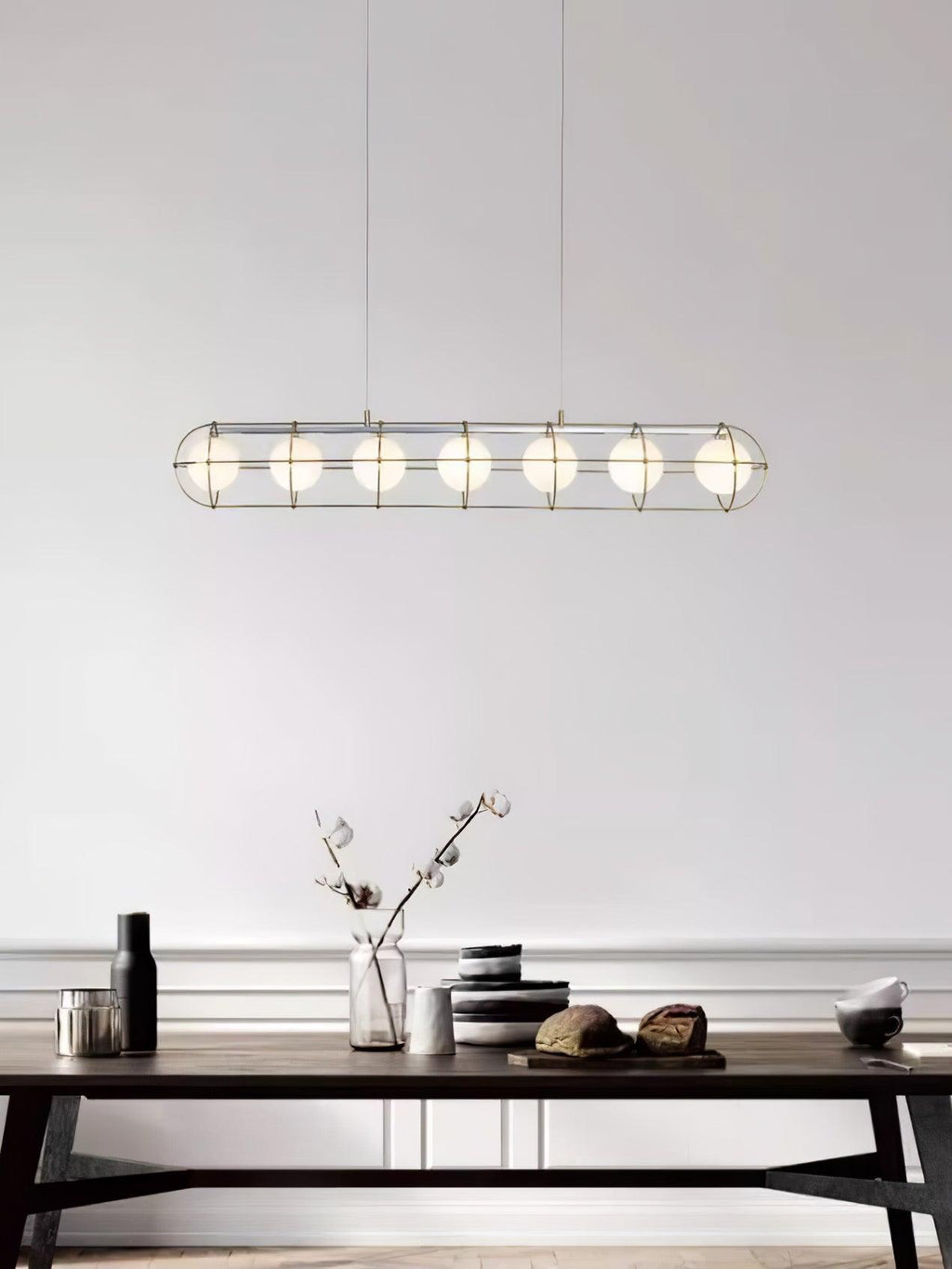 Tardenora Glass Chandelier-Moonnatur